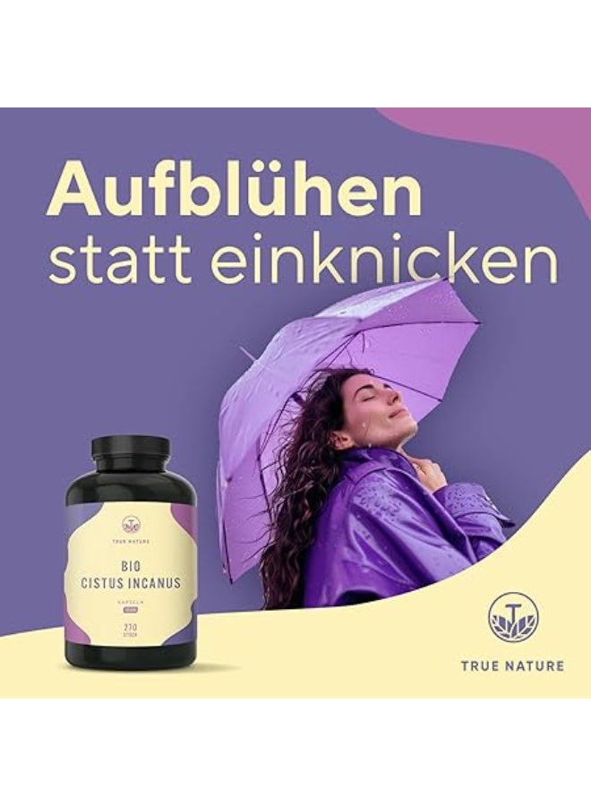 True Nature Bio Cistus Incanus , 1500 mg – Supports Immune Defense & Antioxidant Protection – 270 Capsules – Made in Germany - Image 2